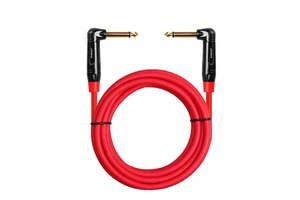 Guitar Cable, 16 ft Instrument Cable Solderless 1/4 Inch Right Angle to 1/4 Inch Right Angle 6.35mm Plug Electric Guitar Cord