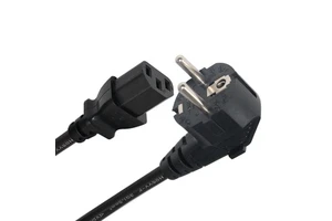 EU VDE Standard 3 PIN Plug EURO Country Turkey Germany Power Cord Extension Wire Cable