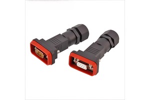 Nylon Housing 9 Pin RS232 Male Plug Waterproof D-SUB Harness AISG DB9 Connector