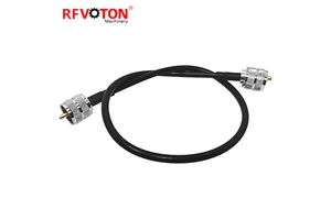Factory 50 Ohm UHF Male to UHF Male Plug for RG58 RG223 RG316 RG174 LMR100 LMR200 LMR300 LMR400 5D-FB RF Pigtail Extension Cable