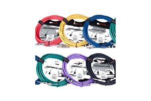 JOYO Zhuole CM-04/12 Double Straight Bass Electric Wood Guitar Speaker Connection Cable 6.35 Shielded Noise Rubber Copper