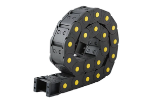 25 Series Wear Resistant Nylon Cable Tank Chain Plastic Bridge Drag Chain Flexible Cable Duct for Wood Engraving Machine