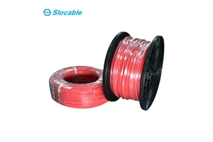 Slocable TUV Approved Twin Core Solar Cable PV1-F 2.5mm² to 10mm² Flexible DC Power Wire for Outdoor Solar Projects