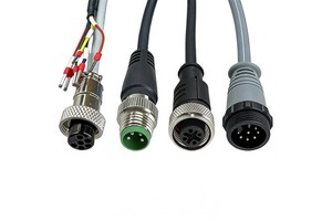 Custom Core Shielded PUR Jacket Field Wireable Automation Industry Application Power Cable Wiring Harness Waterproof M12 Cable