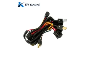 12V 24V Headlight Booster Relay Kit Headlight Wiring Harness Headlight Relay Harness H4 Headlamp Upgrade Harness Universal