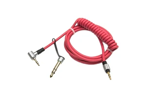 3.5mm AUX Cable Gold Plated - Professional Retractable Coiled Spring Audio Cable with OFC Shielded Wire Car Studio Equipment