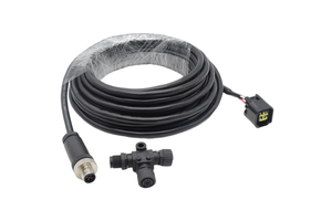 IP68 Yamaha Engine Interface Marine NMEA 2000 Power-tap T-splitter Welding Cable Wire Male Waterproof Plug M12 Connector 5 Pin