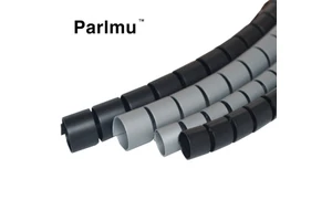 Wholesale Diameter Polyethylene Spiral Cable Wrap Custom Length Black Color for Wire Protection