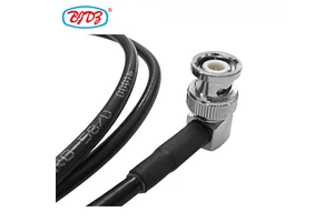 50 Ohm TNC Male 90 Degree to BNC Male Right Angle for RG-58/U RG223 LMR195 LMR200 RG174 RG316 RF Antenna Pigtail Extension Cable