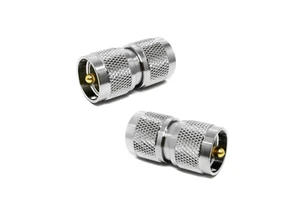 Factory Supply UHF PL259 Male to UHF PL-259 Walkie Talkie Radio CB Antenna RF Coax Coaxial Adapter Adaptor Converter Connector