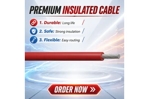 2000V High Voltage Energy Storage Cable 125 Degrees XLPE Insulated Orange EV Wire for Charging Pile and Power Battery