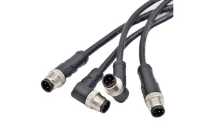 M12 Cable Assembly 3 4 5 6 8 12 17 Pins a Code Canbus Cable M12 Overmolding Connector