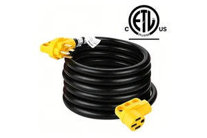 Epicord 50A 30FT RV Power Cord Handle Heavy Duty Copper 14-50P 14-50R Extension Cable ETL Certified Camper Trailer Motorhome