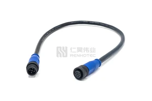 M12 Extension Cable 5pin Straight Waterproof NMEA2000 Drop Cable For Sensor DeviceNet