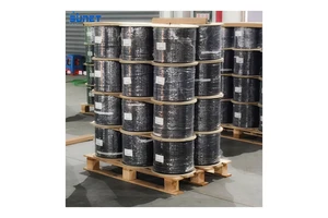 Sunet GJYXCH-1B6 G657A1 G657A2 1 Core 2 CORE Outdoor Indoor LSZH FTTH Optical Fiber Drop Cable With Messenger