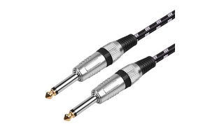 Guitar Cable 10ft Professional Instrument Cable Electric Guitar AMP Cord 1/4inch TS Cable for Bass Mandolin Keyboard