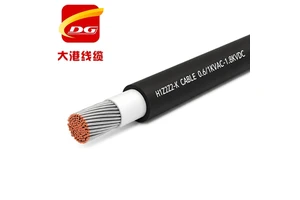 Black Red H1Z2Z2-K PV Solar Cable 4mm 6mm 10mm Flexible Tinned Copper Wire UV Resistant Flame Retardant 0.6/1KVAC-1.8KVDC