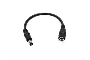Custom 5V 12V 5.5*2.5 DC To DC Male Female Extension Power Cable 18AWG DC Port 5.5x2.1mm Jack Power Extension Cable