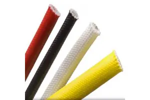 High Temperature Fire Resistance Silicone Coated Fiberglass Sleeving High Flame Retardant for Insulation Exhausted Hose.