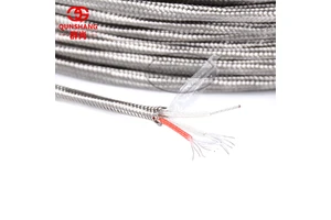 PT100 3*24AWG High-temperature Resistant Silver-plated Wire Platinum thermal resistance connecting wire metal-shielded wire