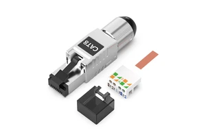 ZHEFAN Toolless Waterproof Network Ftp Stp Shielded Cat8 Connector Modular Rj45 8p8c Plug Modular Plug