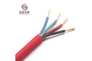 Hotion 4 Cores PET Fiberglass Tape Wrap Aluminum Foil Shielding 0.80mm ISO9001 Certified PH120 CAT 3 LSZH Jacket Fire