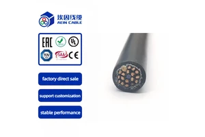JZ-HF Digital Coded Special PVC Control Oil Resistant 20 Core Double-sheath Low Voltage AEIN Brand Drag Chain Flexible Cable