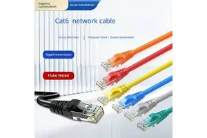 OEM Custom UTP Cat5e Cat6 Patch Cord Cable RJ45 Plug PVC Jacket Lan Ethernet Cables 8P8C Patch Cord