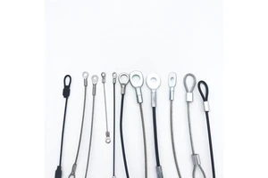Safety Steel Wire Rope Sling Cable With Swaged End Terminals Eyelet Cable Assembly Steel Wire Cable