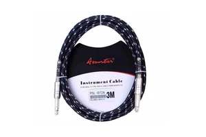 Custom Noiseless 10ft 15ft Guitar Cord Instrument Cables Double Shield Audio Cable Guitar Cable for Wholesale
