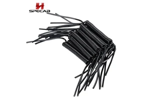 Flexible TPU Spiral Coiled Control Cable 3 Core 4mm Retractable Charging Interface Wire for EV Portable Battery Systems