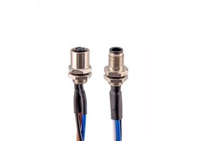 Hot Sales M5 Circular Connectors Male Female Device Connector 3-4 Pins Front Mount Rear Fastened Socket Featuring Cable