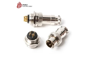 10A DF16 GX16F Aviation Plug & Socket 2-8 Pin Copper Connector with AB Reverse Pins