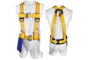 3 Point Polyester Safety Harness 150kg Load Bearing Capacity High Strength for Building Engineering Elevated Industrial