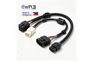Custom Cables Waterproof Industrial Motorcycle Connectors Dy150-6 Wiring Cable Female 8 Pin Wire Harness Female For Motorcycle