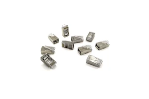 RJ45 CAT6 8P8C STP Shielded Plug Connectors Male