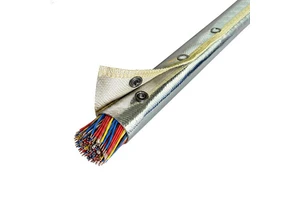 High-temperature Resistant Flame Retardant Cable Protection Sleeve Wire Insulation Sleeve with Steel Buckle