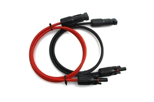 4mm² 6mm² Solar Panel Extension Cable PV DC Power Cable with Solar Connectors for Rooftop Solar RV Energy Storage Power Station