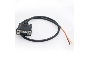 ZHONGFEI RS232 HMI DB9 Industrial Camera Joint 1M Black Copper C15 End Waterproof 15A Rated Current Extension Cord