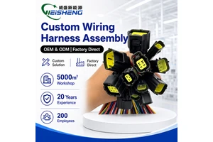 Automotive IP67 Waterproof PTFE/PVC Connector Wire Harness for Electronic Throttle Pedal and Oxygen O2 Sensor