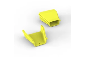 100-150 mm Data Center ABS Fiber Optic Cable Tray (Yavuz Pano Aydinlatma YPC2410 RD-RDK) Yellow Self-Extinguishing for Channel