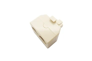 RJ45 T Connector RJ45 8x8 Male/ (2) Female Ethernet Network Cable Extension Coupler Connector