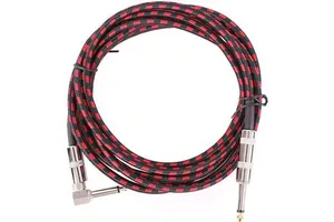 Hot Selling 3 Meters Denoised Elbow Braided Durable Audio Electric Guitar Cable