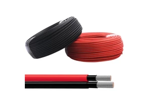 Customized Industrial Stranded Iec 62930 Solar Pv Cable PV DC 4mm2 6mm2 Red Black 100m XLPE Copper 1000V 105C