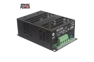 BCC6A Smart Battery Charger 12V 24V Automatic For Diesel Genset & Alternator Lead-Acid AGM Batteries With Trickle Charge Plastic