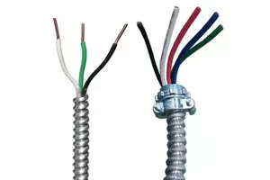 MC Cable Metal Clad Cable Copper Conductor 14/2 Aluminum 12/2 Armored BX Wire Cable UL Listed
