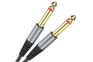 6.35mm Male to Male Audio Cable Mono Jack 1/4 TS Cable Instrument Cable Professional Electric Guitar Cable