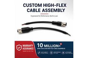 5pin M12 IP68 Waterproof Nylon Aviation Connector Male Female Plug High-flex Drag Chain Wiring Harness for Wire Connections
