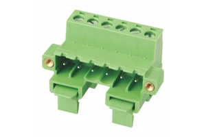 Wire To Wire Mini DIN Rail Screw Clamp Pluggable Terminal Block
