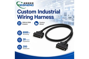 Custom Industrial Wiring Harness PLC Control Cabinet Terminal Cable OEM ODM